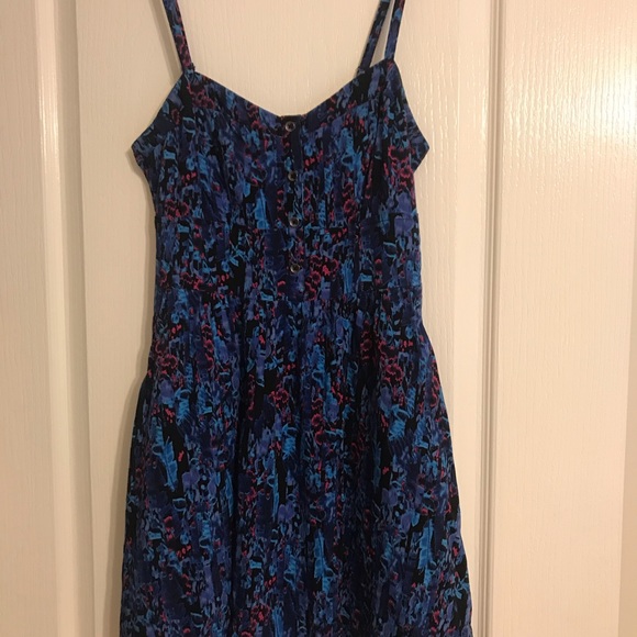 Express sundress in a fun blue print. Size XS - Picture 5 of 13